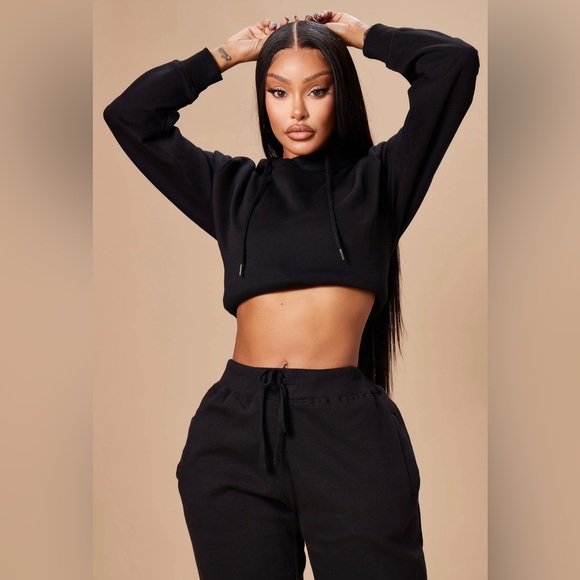 Oversized Sweatshirt hoodie & Jogger 2pc Set - Picture 1 of 6